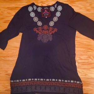 Johnny Was Tunic with Tie front